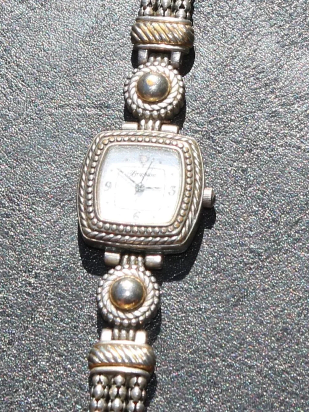 Brighton Tuscany Two Tone Gold & Silver Toggle Wrist Watch